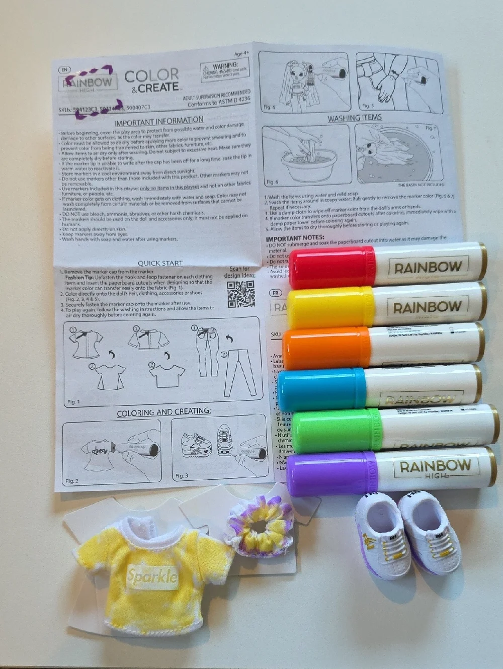 Rainbow High Color and Create DIY Fashion Doll